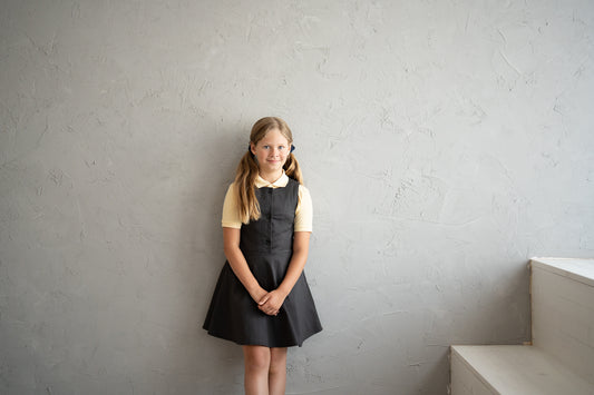 Girl's button pinafore