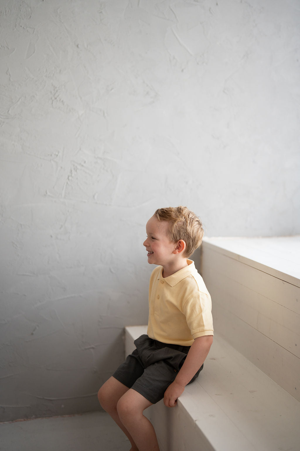 Classic Pleat Organic Cotton School Shorts – Charcoal Grey