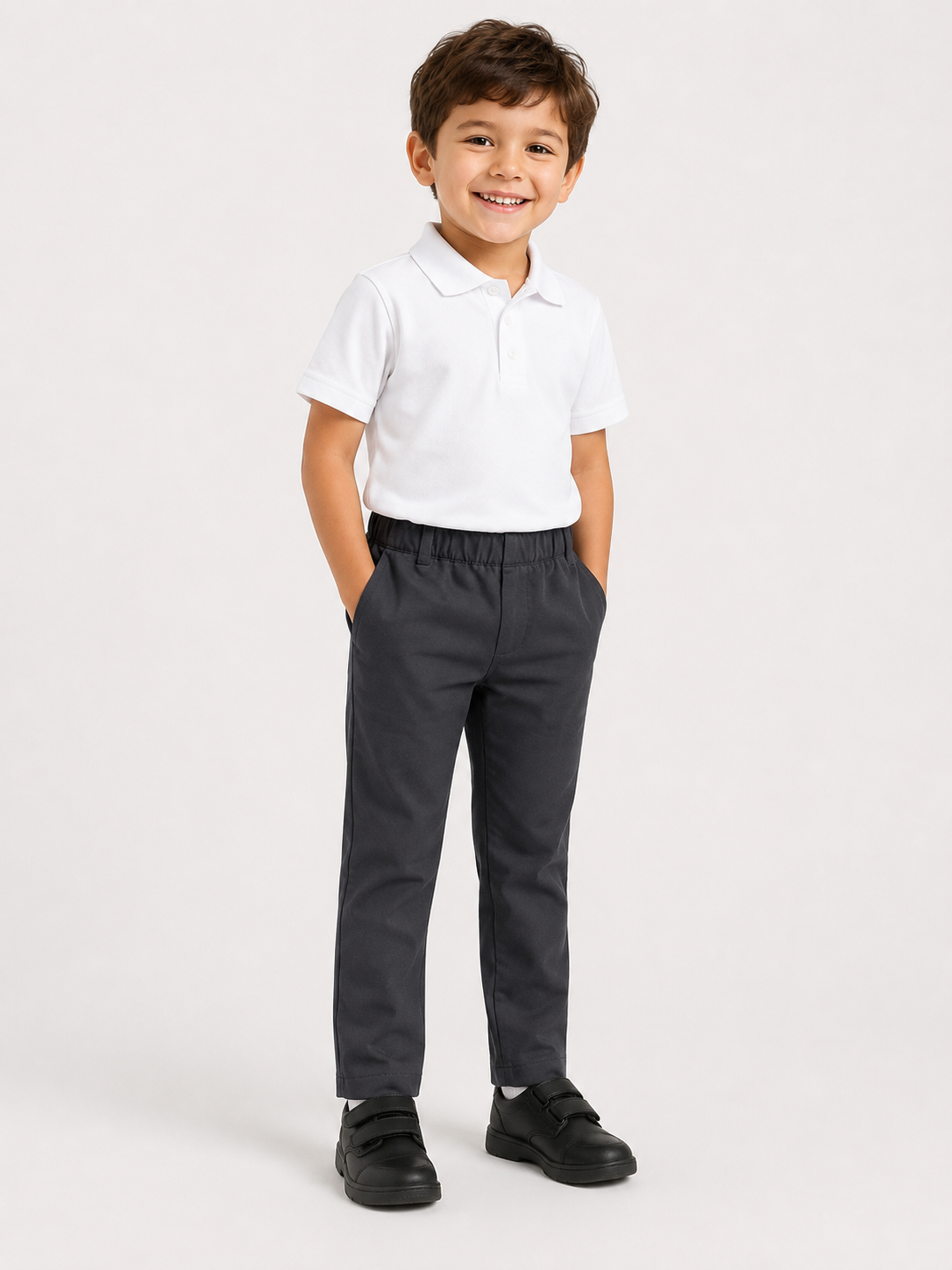 Boys’ Cotton Pull-On School Trousers|BetterUniform