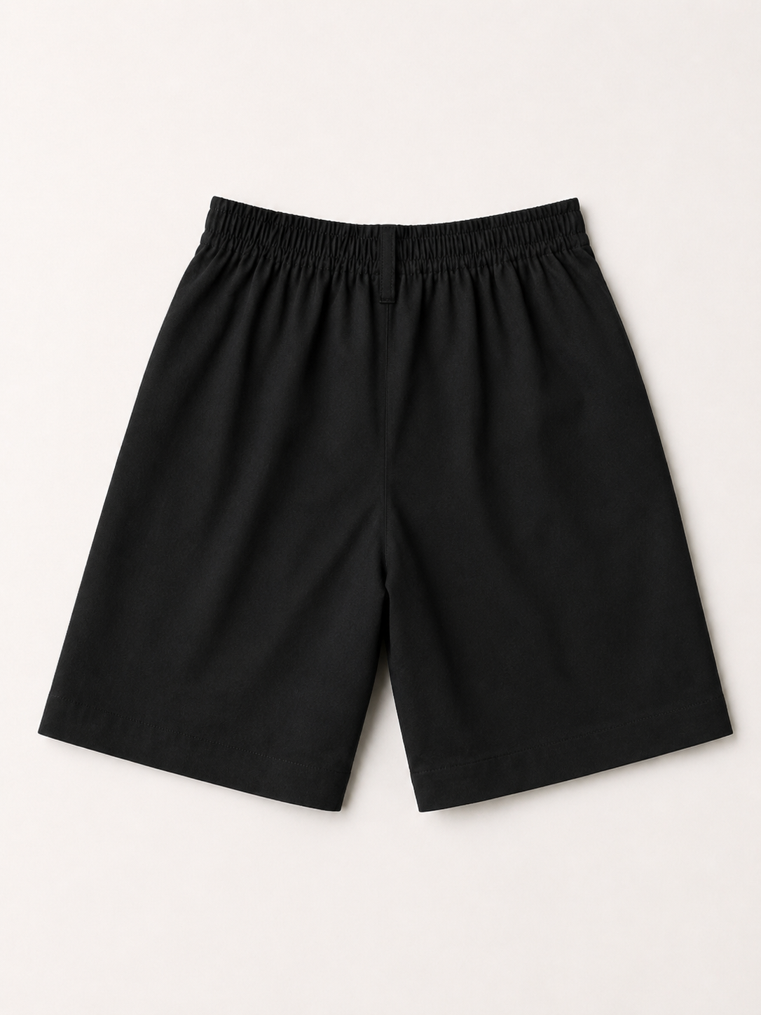 Boys’ Classic Cotton School Shorts – Black