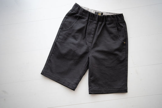 Smart Fit Cotton School Shorts – Charcoal Grey