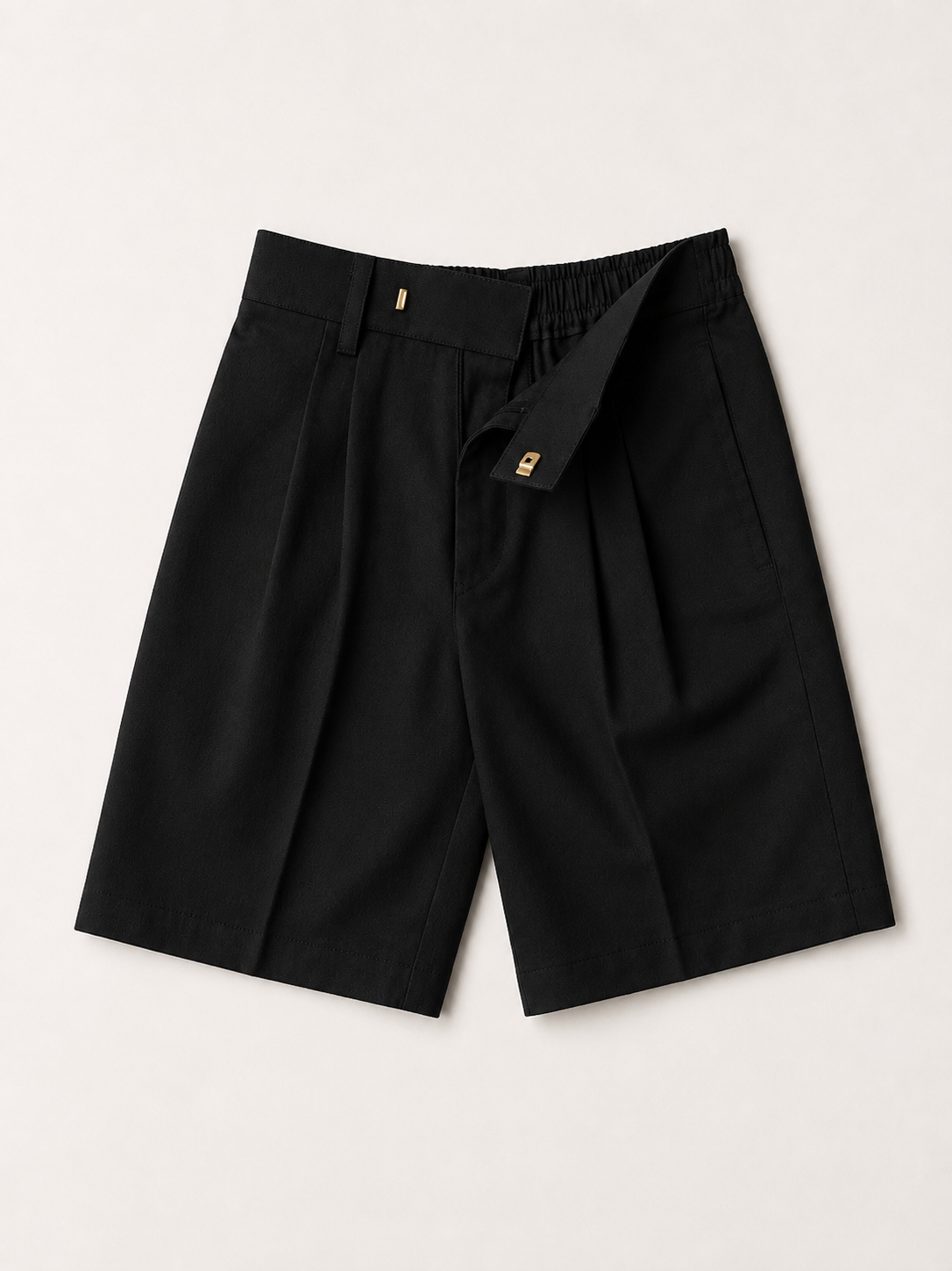 Boys’ Classic Cotton School Shorts – Black