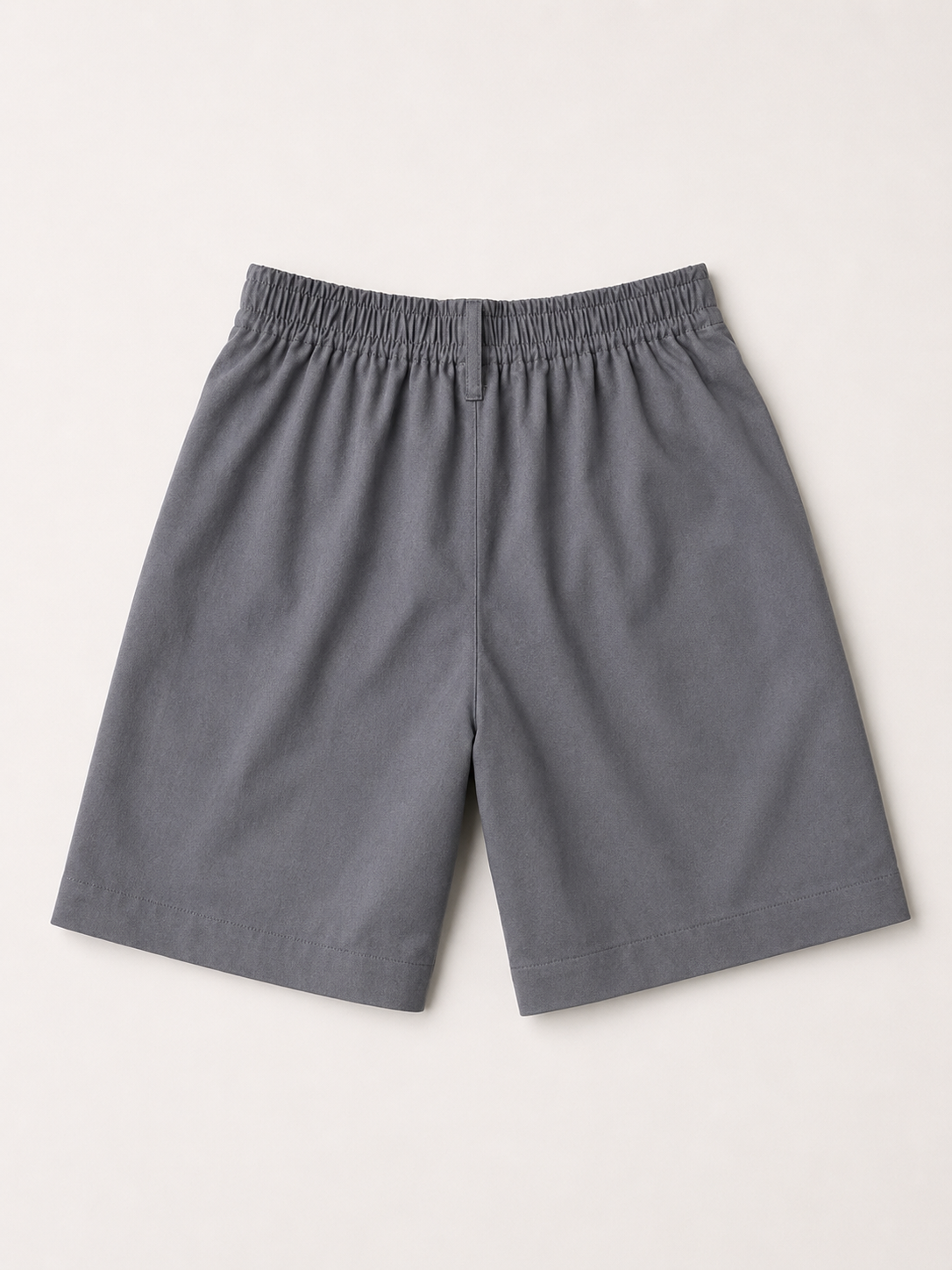 Boys’ Classic Cotton School Shorts – Grey