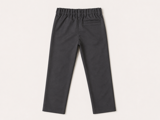 Boys’ Cotton Pull-On School Trousers