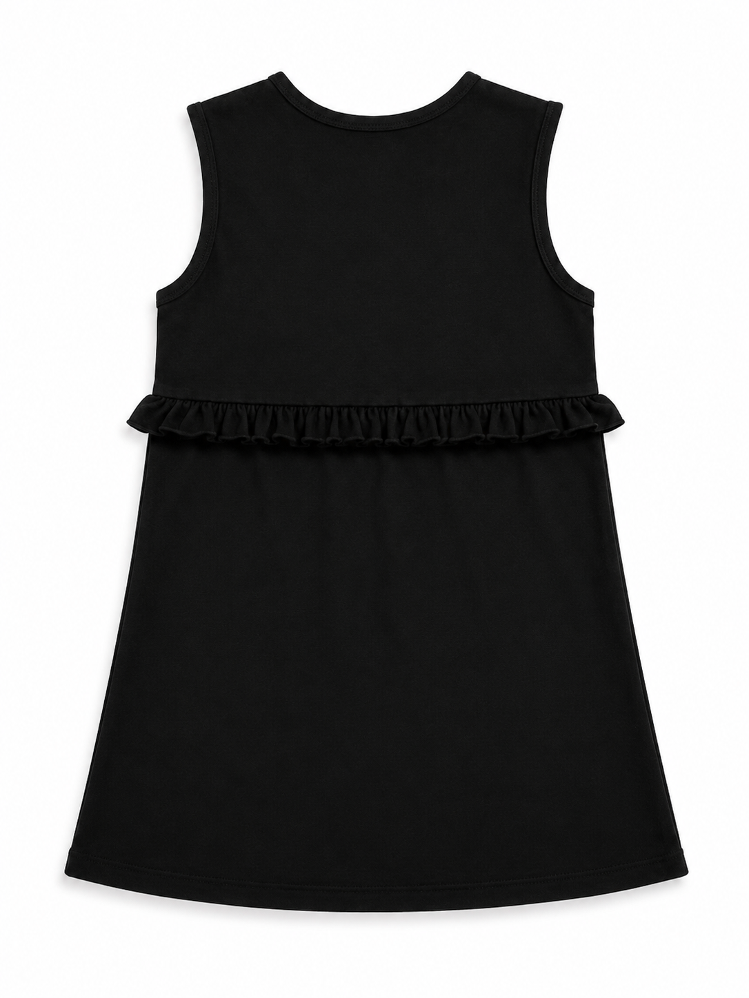 Girls’ Organic Cotton Bamboo School Pinafore – Black